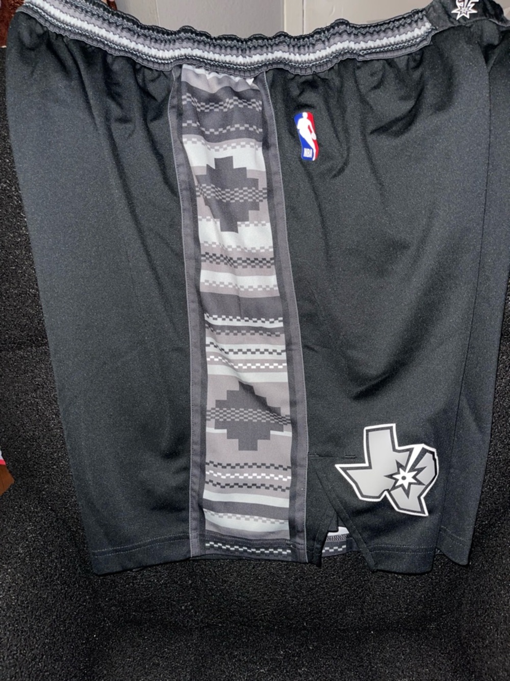 Jordan Men’s Black and Gray Spurs Basketball Shorts
Authentic Game Day Shorts